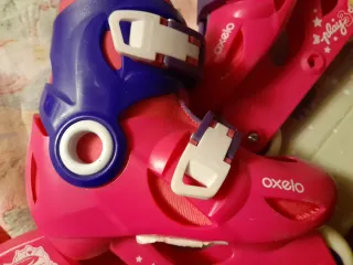 Pattini Oxelo Decathlon 26-28 Rosa/Blu