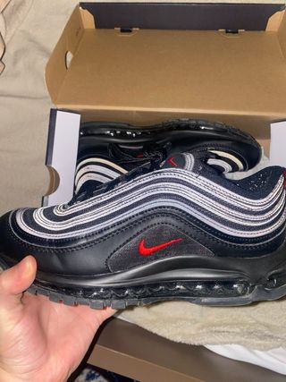 Nike Air Max 97 Negras Rojas