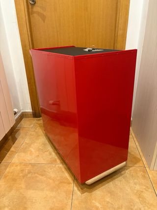 Carro de herramientas 5 cajones, rojo.