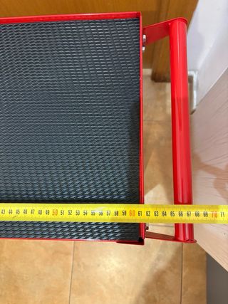 Carro de herramientas 5 cajones, rojo.