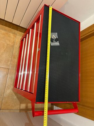 Carro de herramientas 5 cajones, rojo.