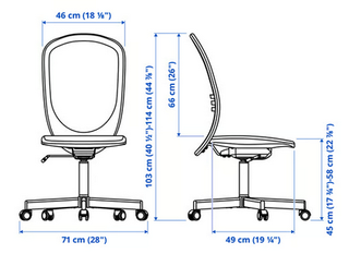 Silla de oficina ergonómica FLINTAN IKEA