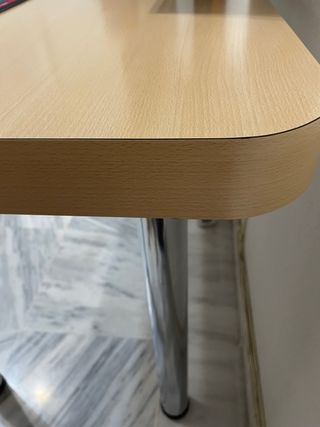 Mesa Duropal cocina/escritorio madera y metal