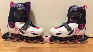 Patines niña Oxelo con casco y protecciones