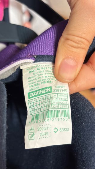 Patines niña Oxelo con casco y protecciones