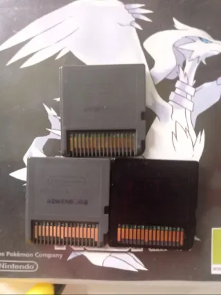 Pokémon Diamante y Negra cajas y cartuchos,ranger