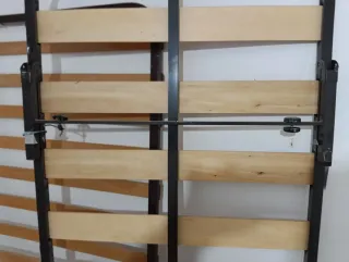 Somier metálico con lamas de madera