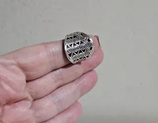 Anillo plata con diseño calado