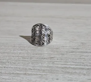 Anillo plata con diseño calado