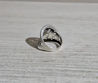 Anillo plata con diseño calado
