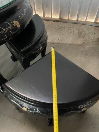 Mesa de centro con 4 taburetes RESTAURADA