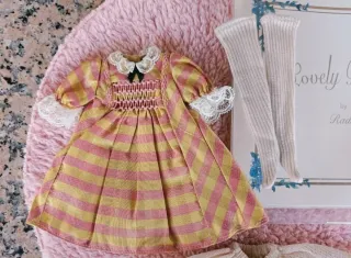 Vestido cuadros Lovely Ravely Blythe Korea pullip