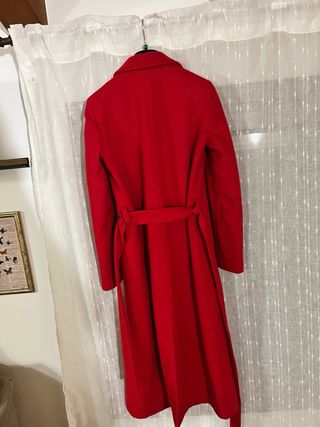Cappotto lungo rosso IOANA