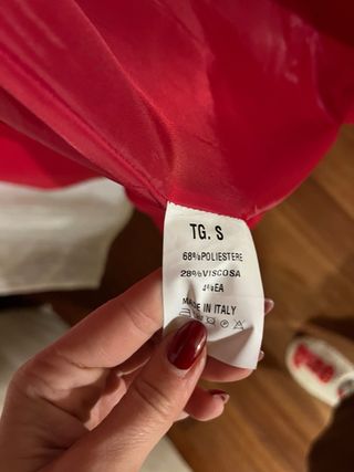 Cappotto lungo rosso IOANA