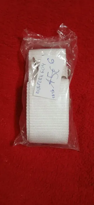 Correa blanca para caja