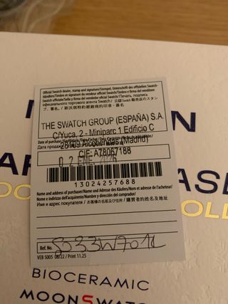 Swatch Omega Mission to Earthphase Moonshine Gold