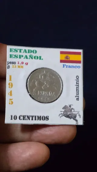 España 10 Céntimos 1945 Franco