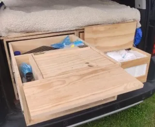 Mueble Cama Camper Madera