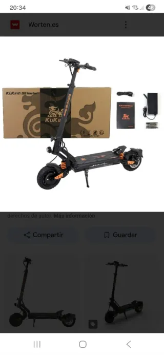 Patinete Eléctrico Kukirin G2 Master