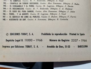 Asesinato en UHF ,de 1967 ,n 148 ,Toray