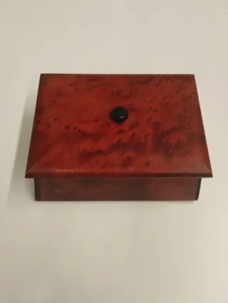 Joyero Vintage Madera Marrón y Negro