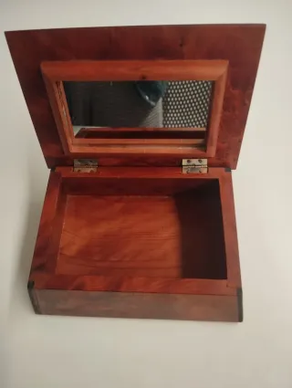 Joyero Vintage Madera Marrón y Negro