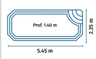 Piscina reforzada para superficie