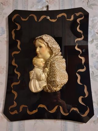 Icona Sacro Capoletto Madonna Bambino