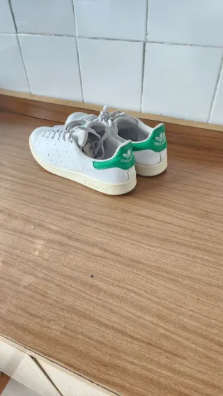Zapatillas Adidas Stan Smith Mujer Blancas y Verde