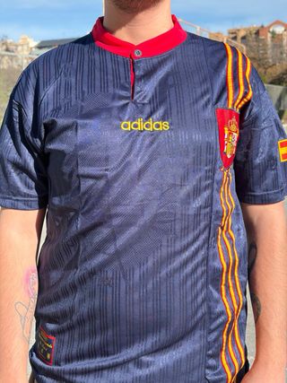Camiseta Retro España Mundial 1996 Adidas