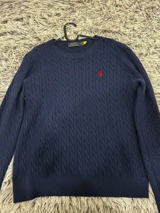 Jersey Polo Ralph Lauren Azul Cable Knit