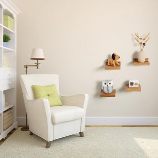 Juego 4 estantes madera 15x13 cm