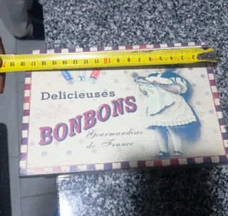 Caja Metálica Vintage Bonbons Francia