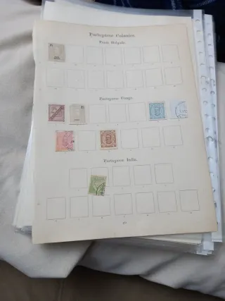 Sellos de colonias portuguesas antiguos