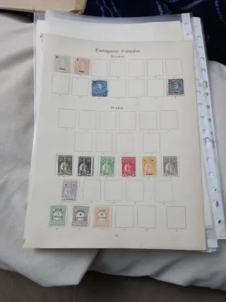 Sellos de colonias portuguesas antiguos