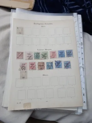 Sellos de colonias portuguesas antiguos