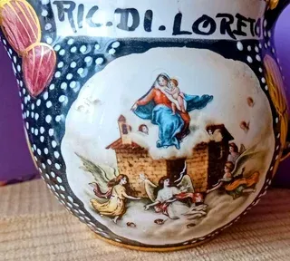 Deruta Fima  Italy brocca  Souvenir Loreto  '60