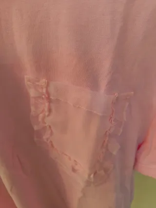 Camiseta Zara Rosa Talla M