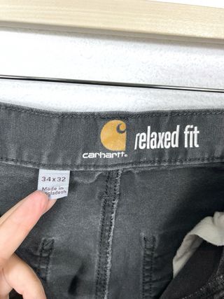 Pantalones Carhartt Relaxed Fit Grises Retro Y2K