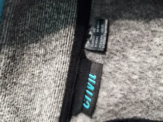 Sudadera Crivit cremallera gris turquesa