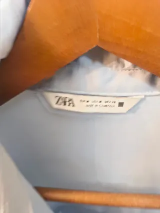 Camisa ZARA azul talla M