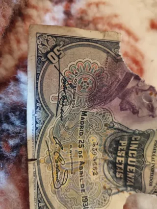 Billete 50 Pesetas Banco de España 1931