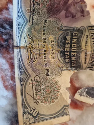 Billete 50 Pesetas Banco de España 1931