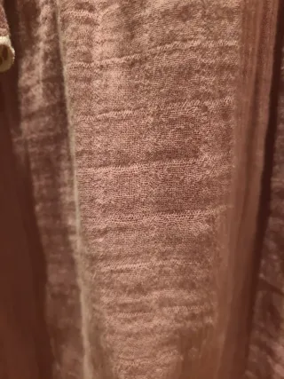 Blusa Mango rosa con volantes