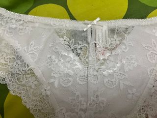 Braguita Tanga Encaje Blanco