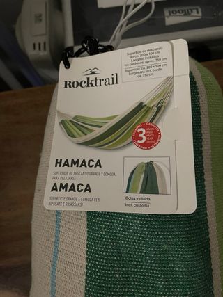 Hamaca Rocktrail Rayas Azul Beige