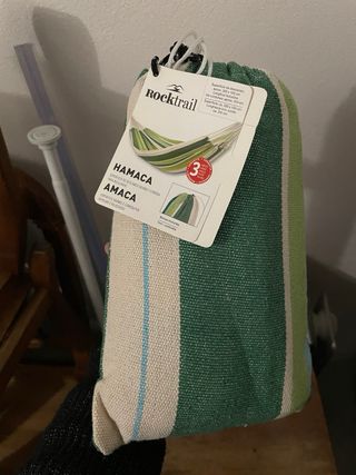 Hamaca Rocktrail Rayas Azul Beige