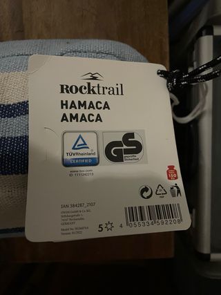 Hamaca Rocktrail Rayas Azul Beige