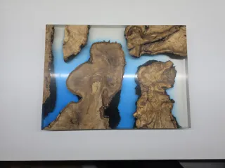 Tabla de cortar resina y olivo