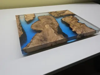 Tabla de cortar resina y olivo